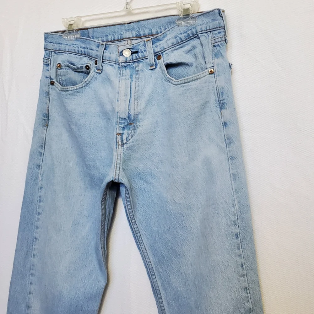 Levi's 505 Regular Fit Straight Leg Jeans Light Wash 33